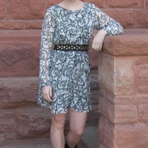 BCBGeneration cocktail dress black/white pattern